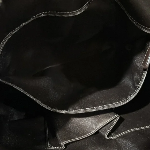 Coach Brown and Cream Signature Shoulder Large Bag - Picture 11 of 13